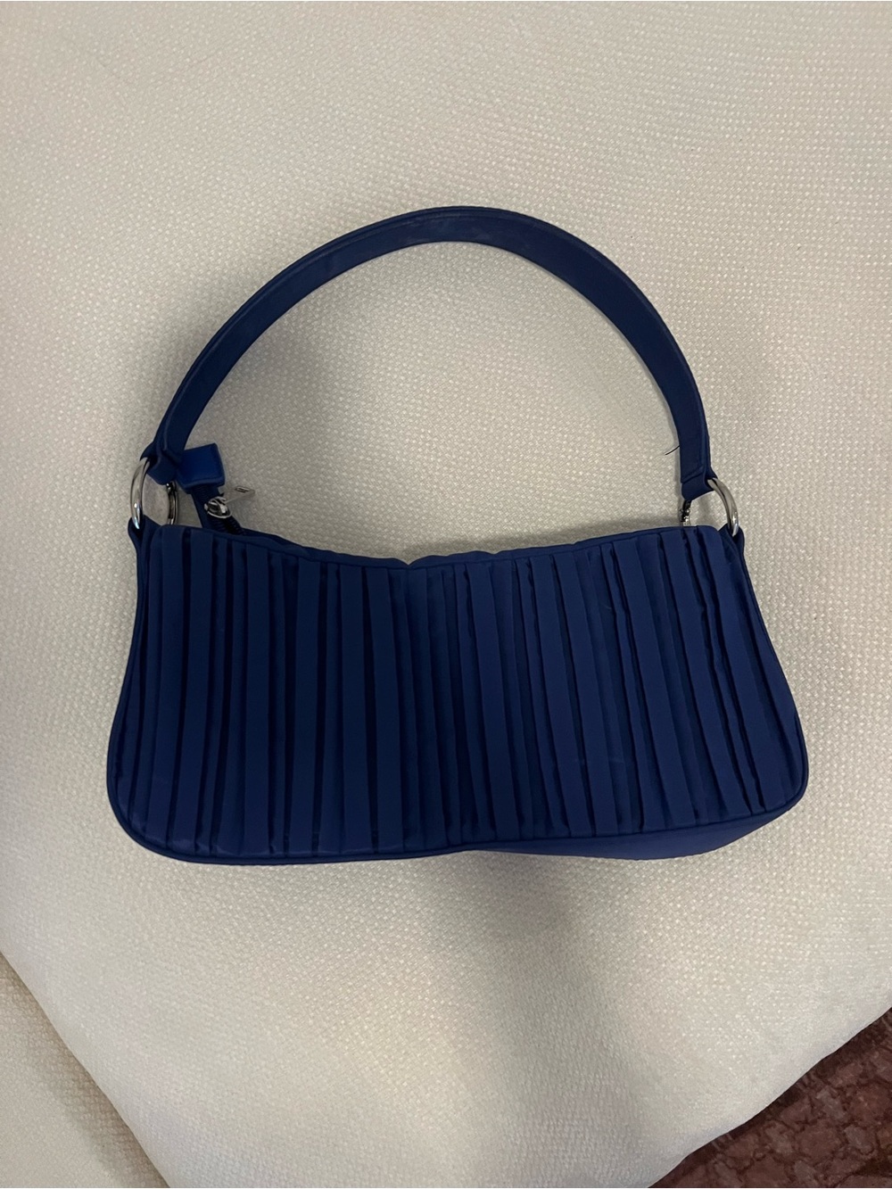 Blue Pleated Shoulder Bag - NA-KD